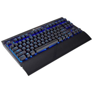 Corsair K63 Wireless Mechanical Gaming Keyboard Backlit Blue LED Cherry MX Red Quiet Linear & Lapboard